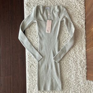 Oh Polly Ribbed Knit Dress